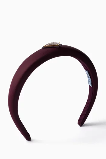 Triangle Logo Headband in Re-Nylon