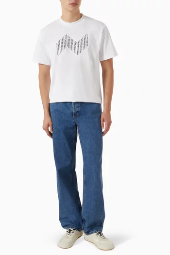 Zigzag Logo T-shirt in Cotton