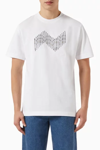 Zigzag Logo T-shirt in Cotton