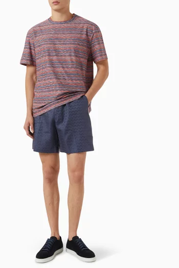 Space Degrade Chevron T-shirt in Jersey