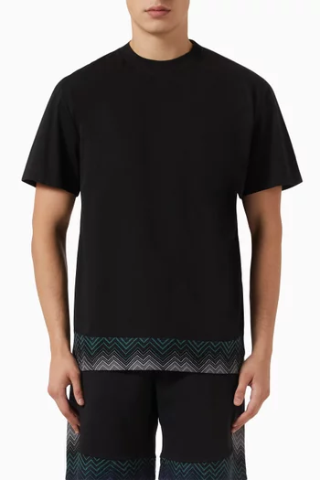 Zigzag T-shirt in Cotton