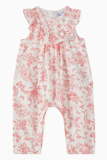 Floral Print Romper in Cotton