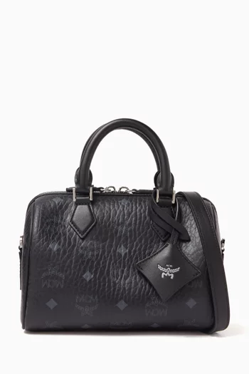 Small Ella VI Boston Bag in Visetos Canvas