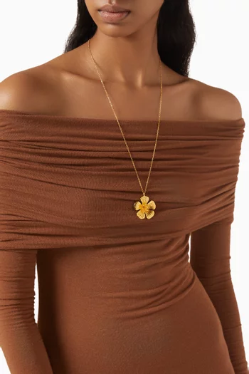 Miho Necklace in 24kt Gold-plated Brass
