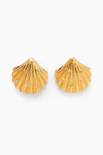 Oceane Earrings in 24kt Gold-plated Brass