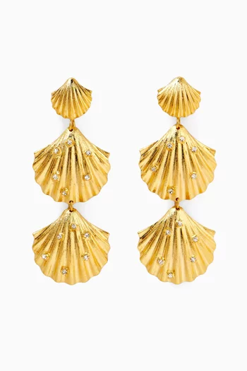 Fabienne Earrings in 24kt Gold-plated Brass