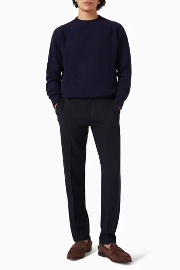 Textured Pants in Wool