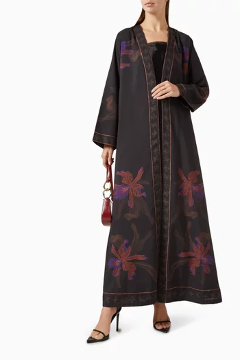 Printed Abaya in Cotton
