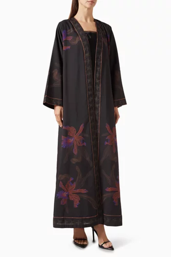 Printed Abaya in Cotton