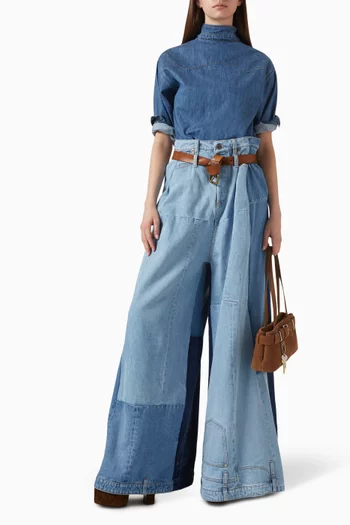 Wide-leg Pants in Denim