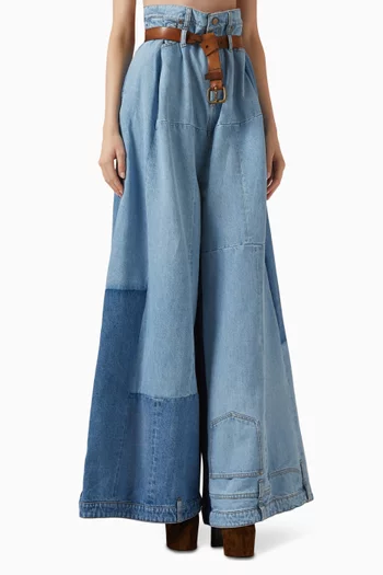 Wide-leg Pants in Denim