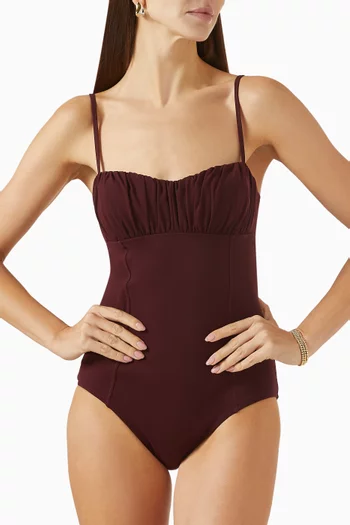 Dalila Ruched Maillot One-piece Swimsuit