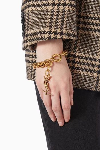 Rope Chain Bracelet in Gold-tone Metal