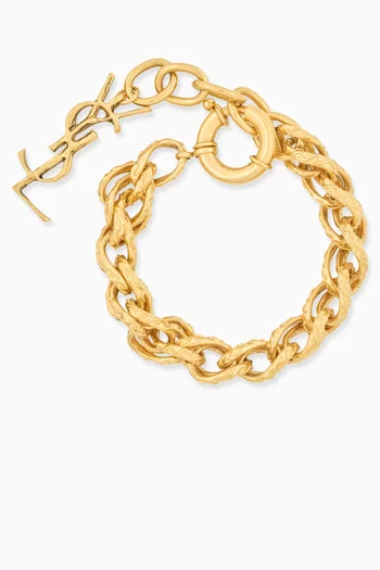Rope Chain Bracelet in Gold-tone Metal