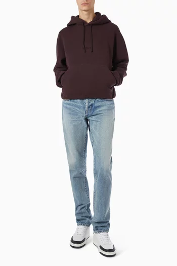 Drawstring Hoodie in Cotton-fleece