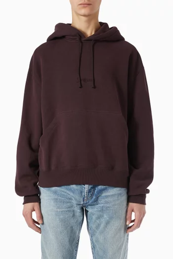 Drawstring Hoodie in Cotton-fleece