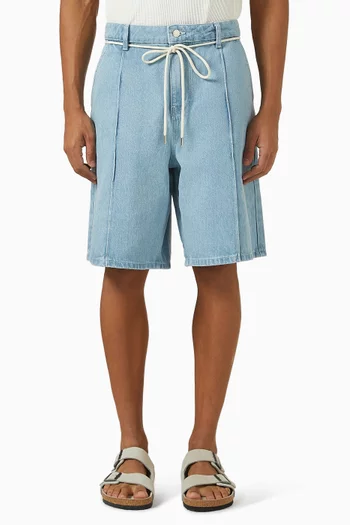 Wide-leg Shorts in Denim