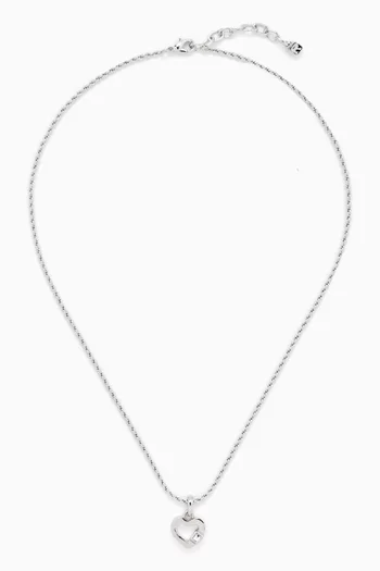 Rediscovered 1980s Vintage Heart Pendant Necklace