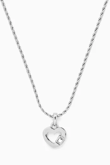 Rediscovered 1980s Vintage Heart Pendant Necklace