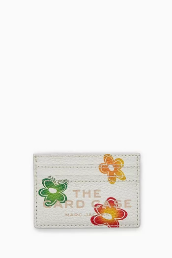 The Wild Daisy Card Case in Grained Leather