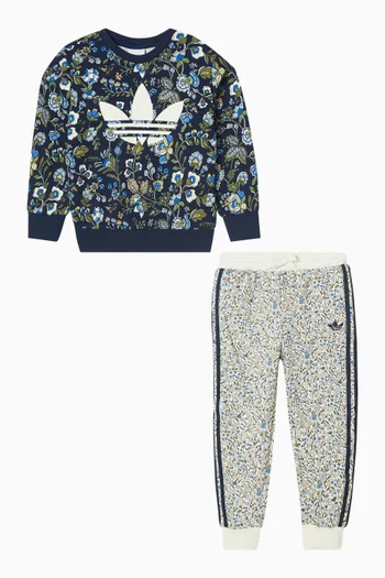x Liberty London Logo Graphic All-over-Print Crew Set