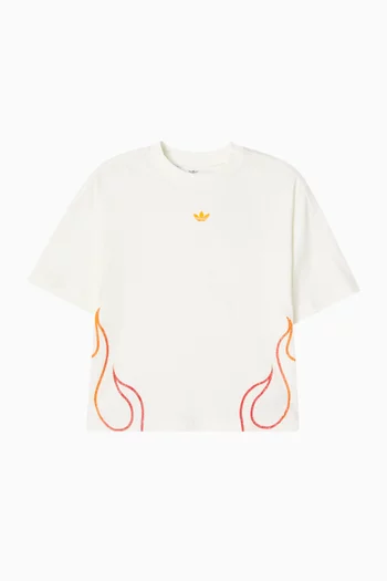 Flames T-shirt in Cotton