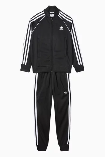 Striped Logo Sweatpants in Cotton-blend