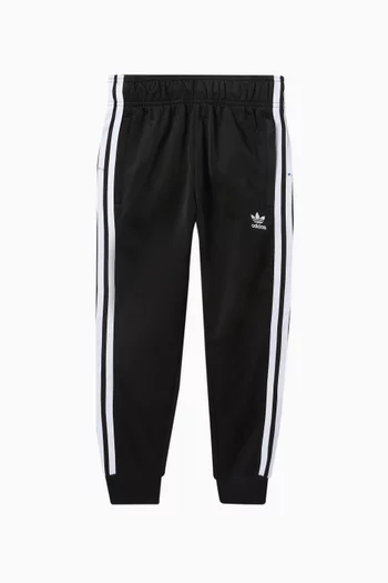 Striped Logo Sweatpants in Cotton-blend