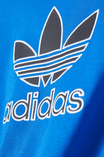 Oversized Trefoil Logo T-shirt in Cotton