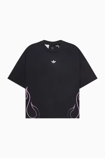 Flames T-shirt in Cotton-jersey