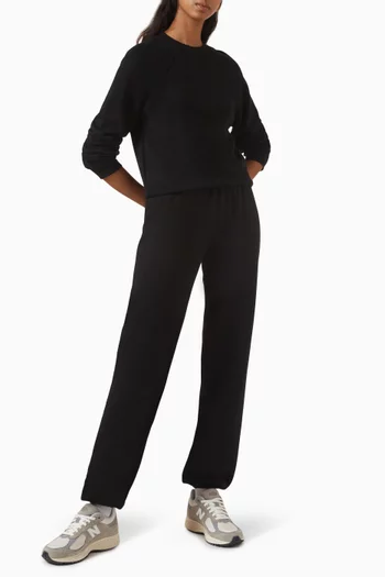 بنطال رياضي بتصميم كلاسيكي فرنش تيري