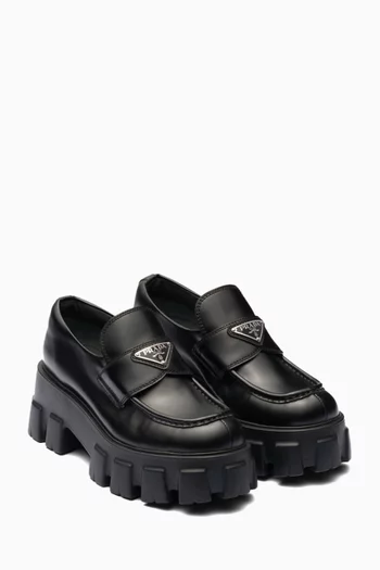 Monolith Loafers in Brushed Leather