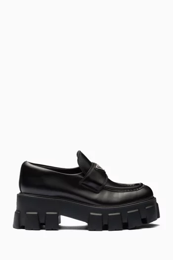Monolith Loafers in Brushed Leather