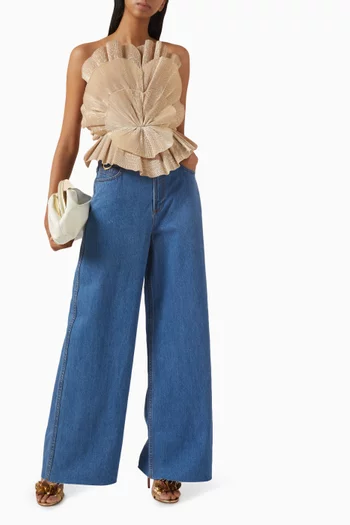 Wide-leg Jeans in Denim