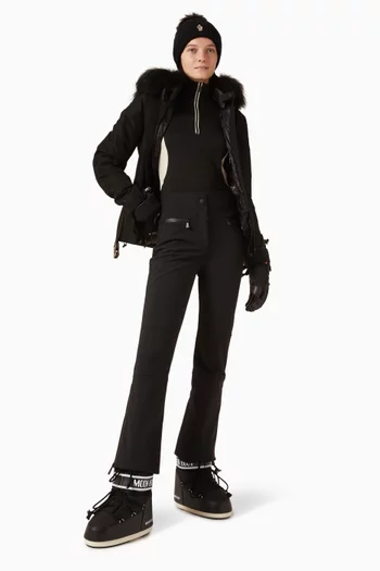 سترة بياقة عالية وسحّاب قصير قماش بولارتيك