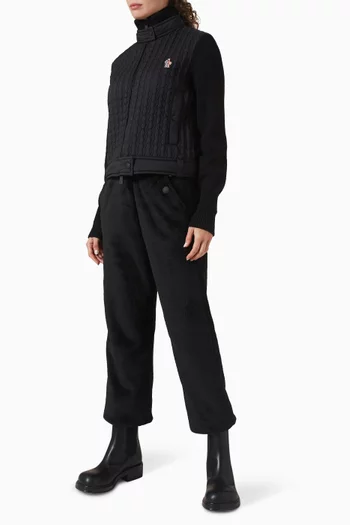 كارديغان مبطن صوف بكر