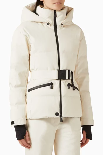 جاكيت تزلج توليما بغطاء رأس مبطن بالزغب