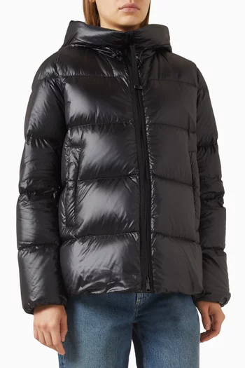 جاكيت باركا سيريت قصير مبطّن بالزغب