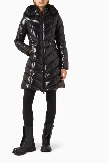 معطف فولماروس طويل مبطّن بالزغب