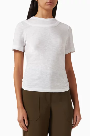 Damian Double-collar T-shirt in Jersey