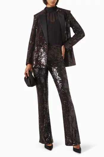 Collier Sequin-embellished Pants