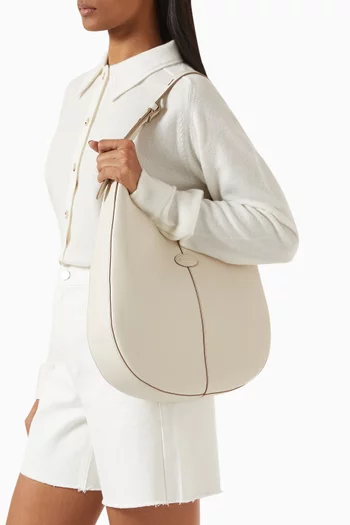 Small Di Hobo Bag in Leather