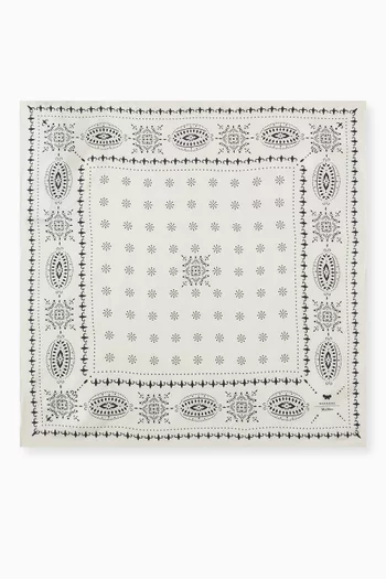 Printed Scarf in Silk-twill