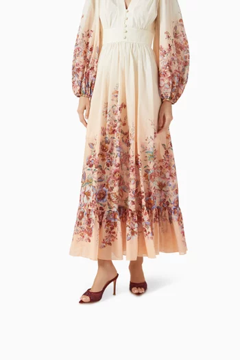 صندل أريانا مفتوح من الخلف بكعب 90 مم قماش شبكي