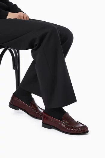 Le Penny Loafers in Eel Leather