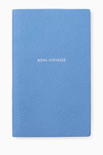 دفتر ملاحظات للجيب بطبعة Bon Voyage جلد باناما