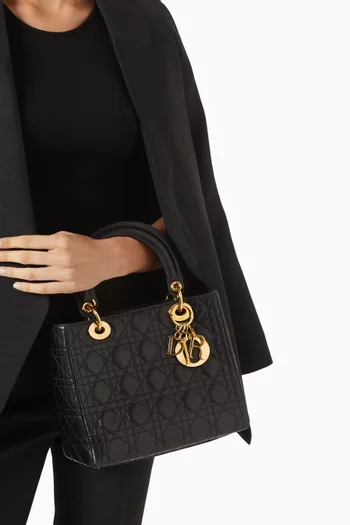 Medium Lady Dior in Leather
