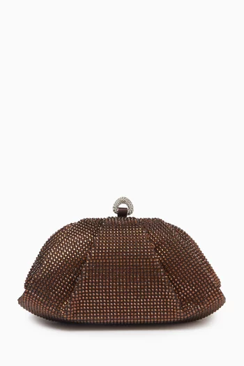 Gemma Crystal-embellished Clutch Bag