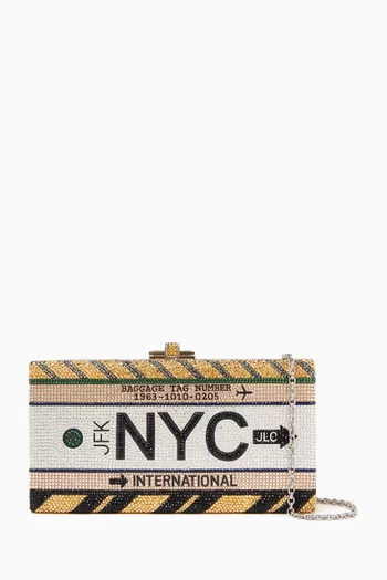 Sleek Rectangle NYC Home Base Clutch
