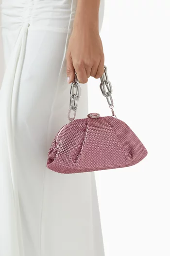 Gemma Crystal-embellished Clutch Bag